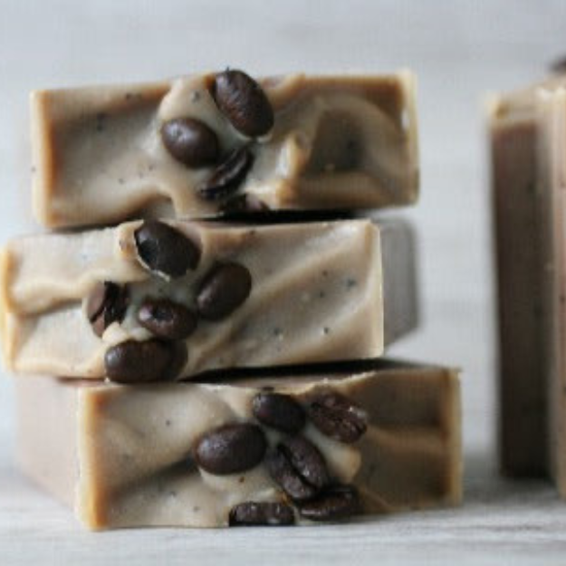 Coffee Mint Soap Bar exfoliating vanilla mint aroma