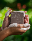 Soothing lavender essential oil soap bar made with nourishing oils and Shea butter to moisturize the skin. 