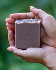 Soothing lavender essential oil soap bar made with nourishing oils and Shea butter to moisturize the skin. 