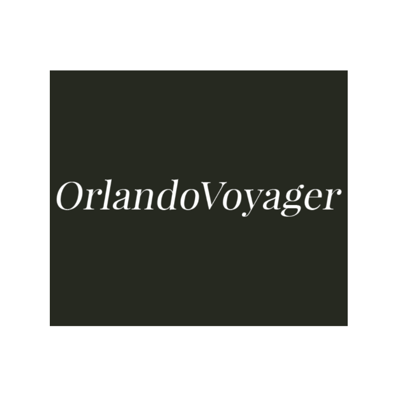 Black background with 'OrlandoVoyager' text in white